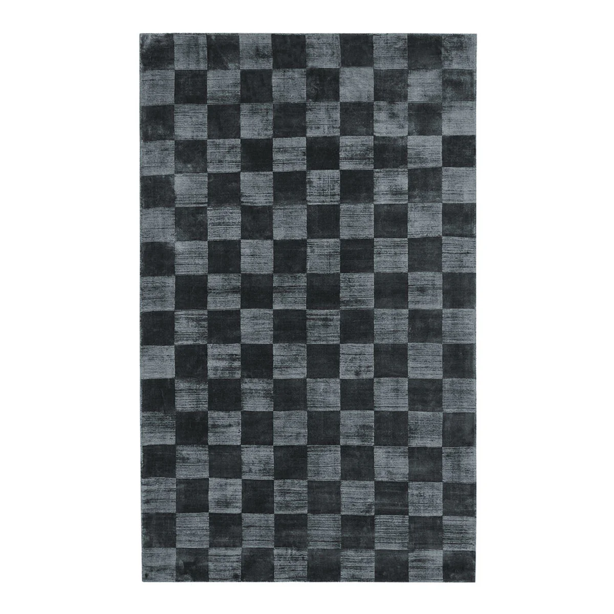 Berlin Check Rug - Ink Blue - Image 4