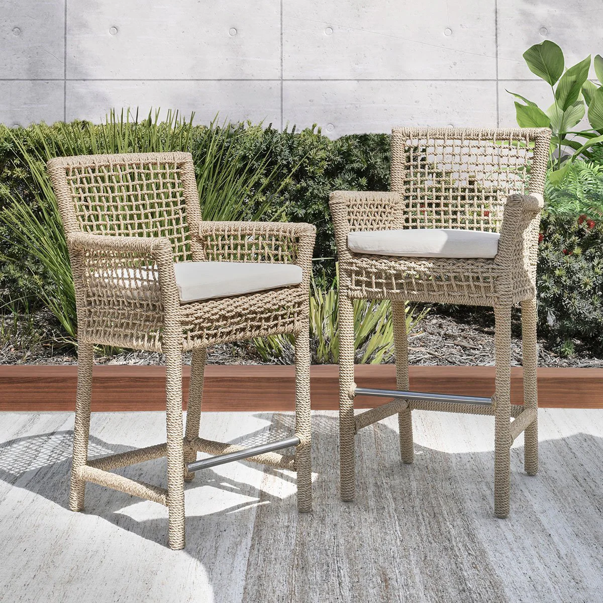Brisbane Outdoor Bar Stool - Natural - Image 6