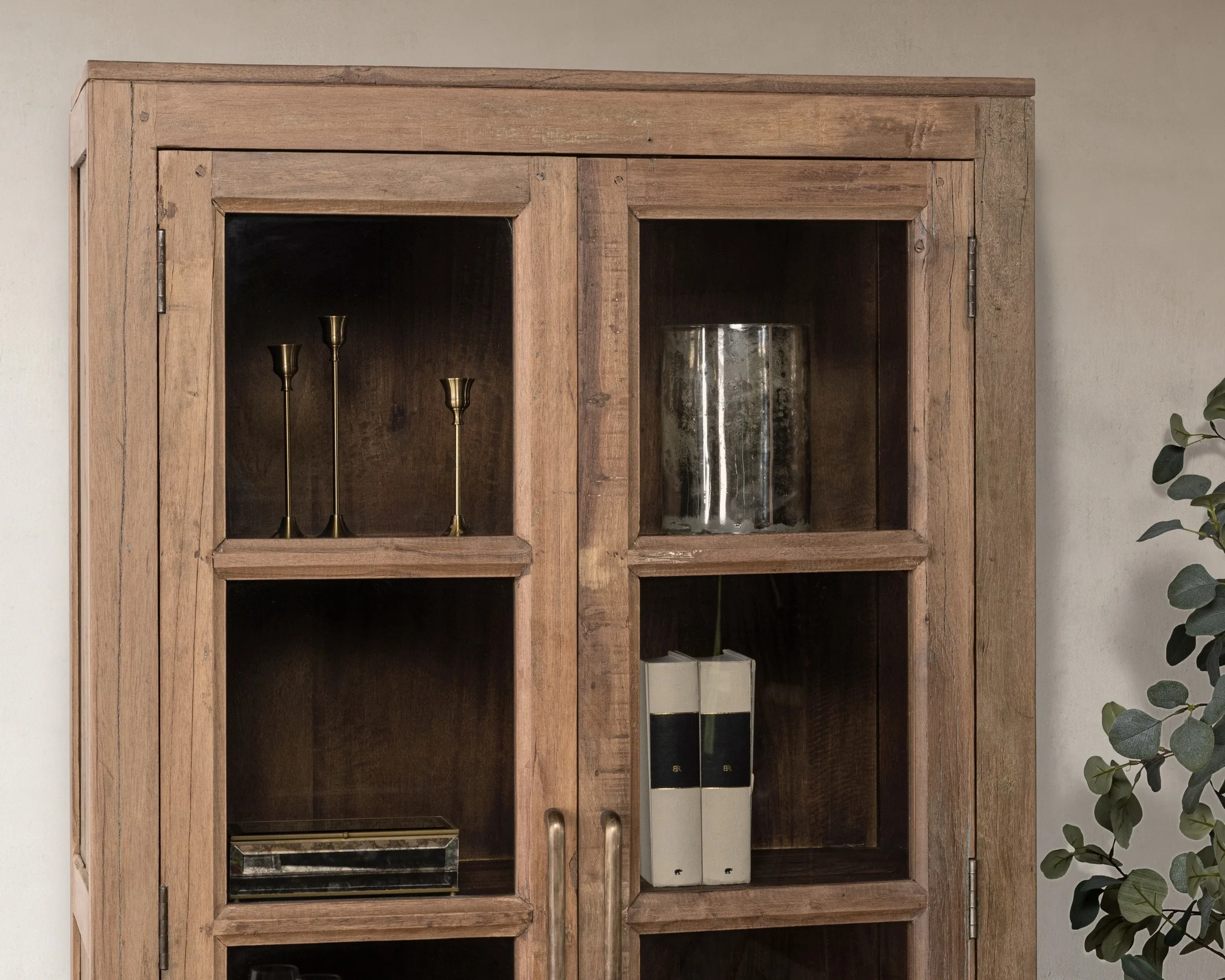 Kharga Tall Display Cabinet - Natural - Image 9
