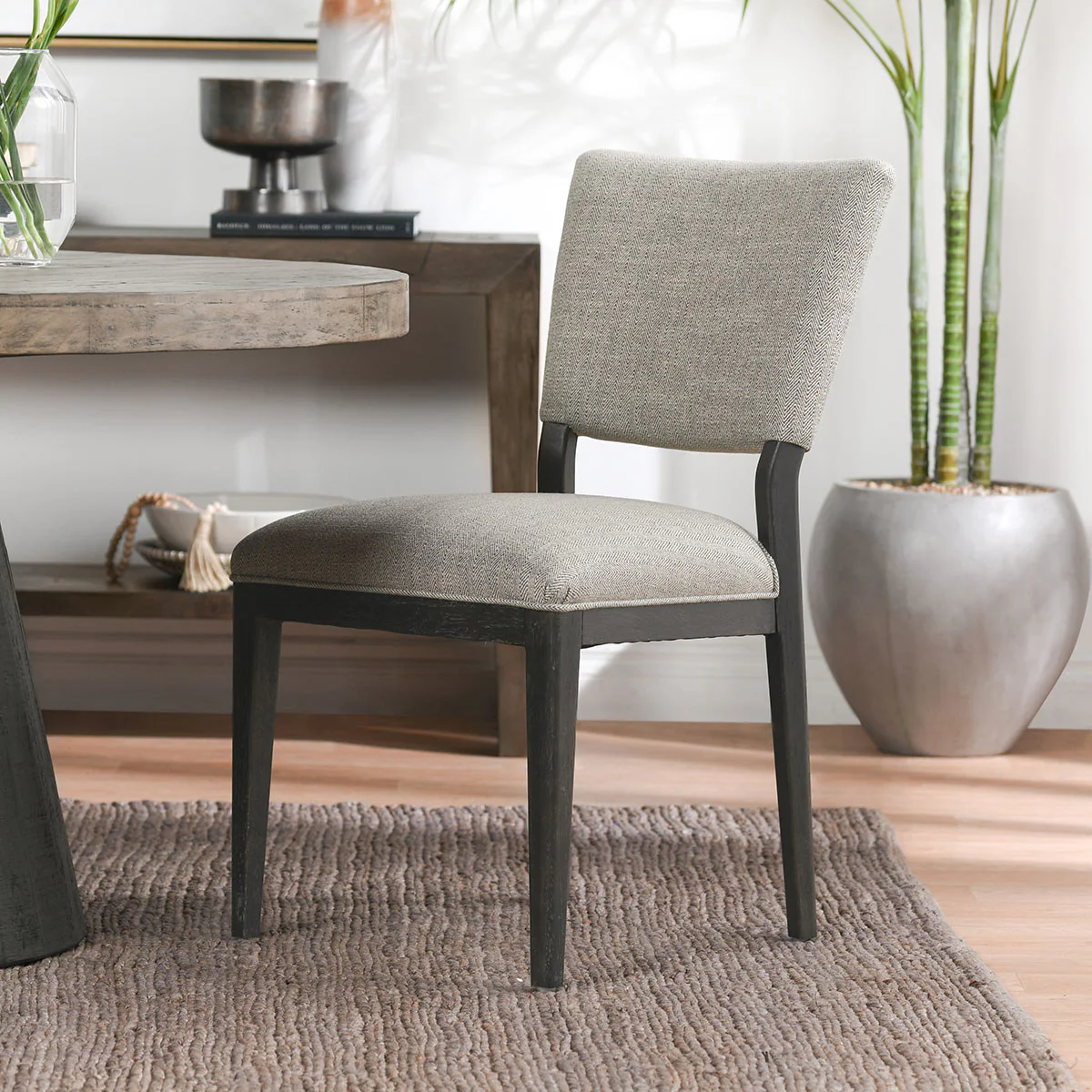 Phillip Upholstered Dining Chair Set of 2 - Sand - Image 6
