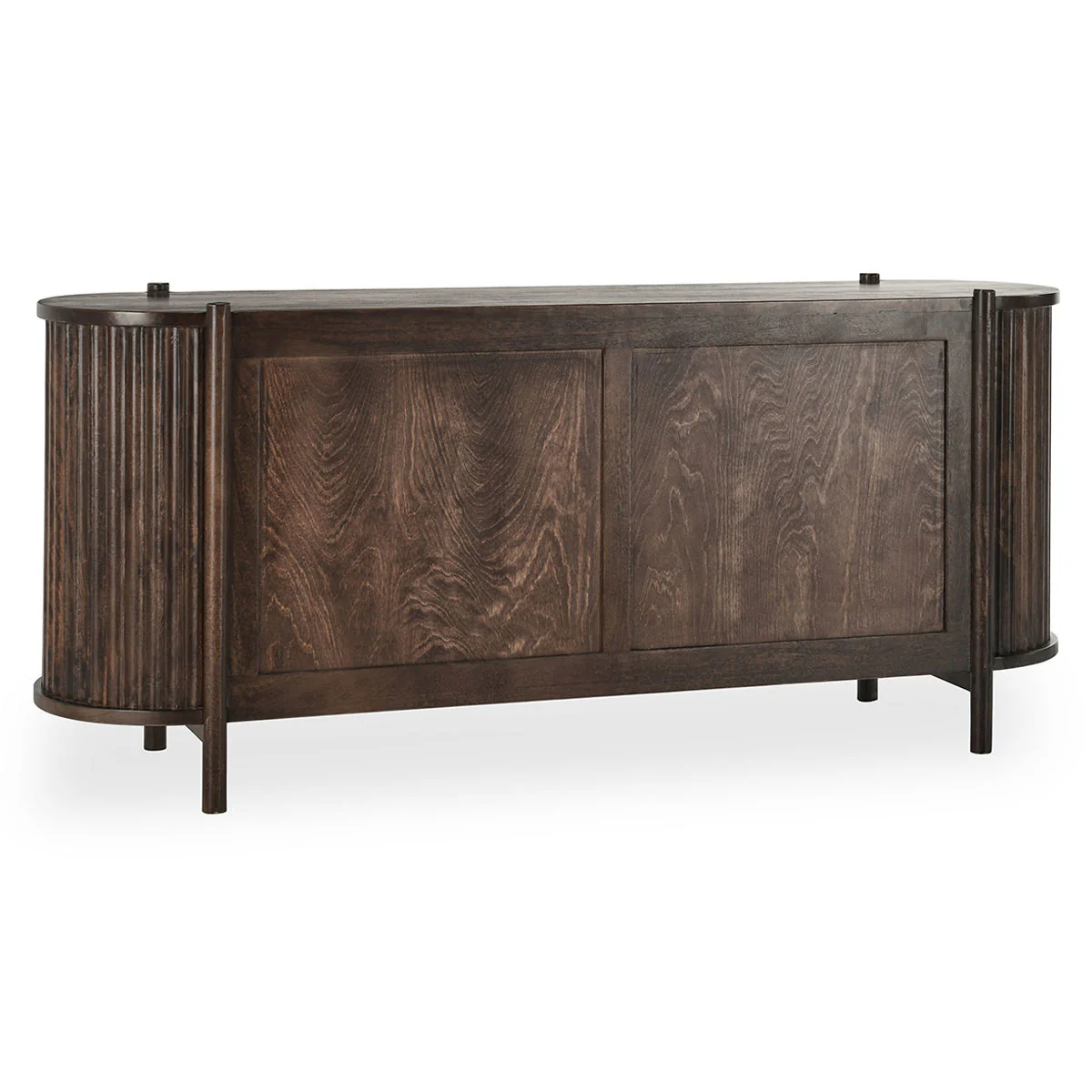 Redford 3 Drawer 2 Door Cabinet - Bark Brown - Image 5