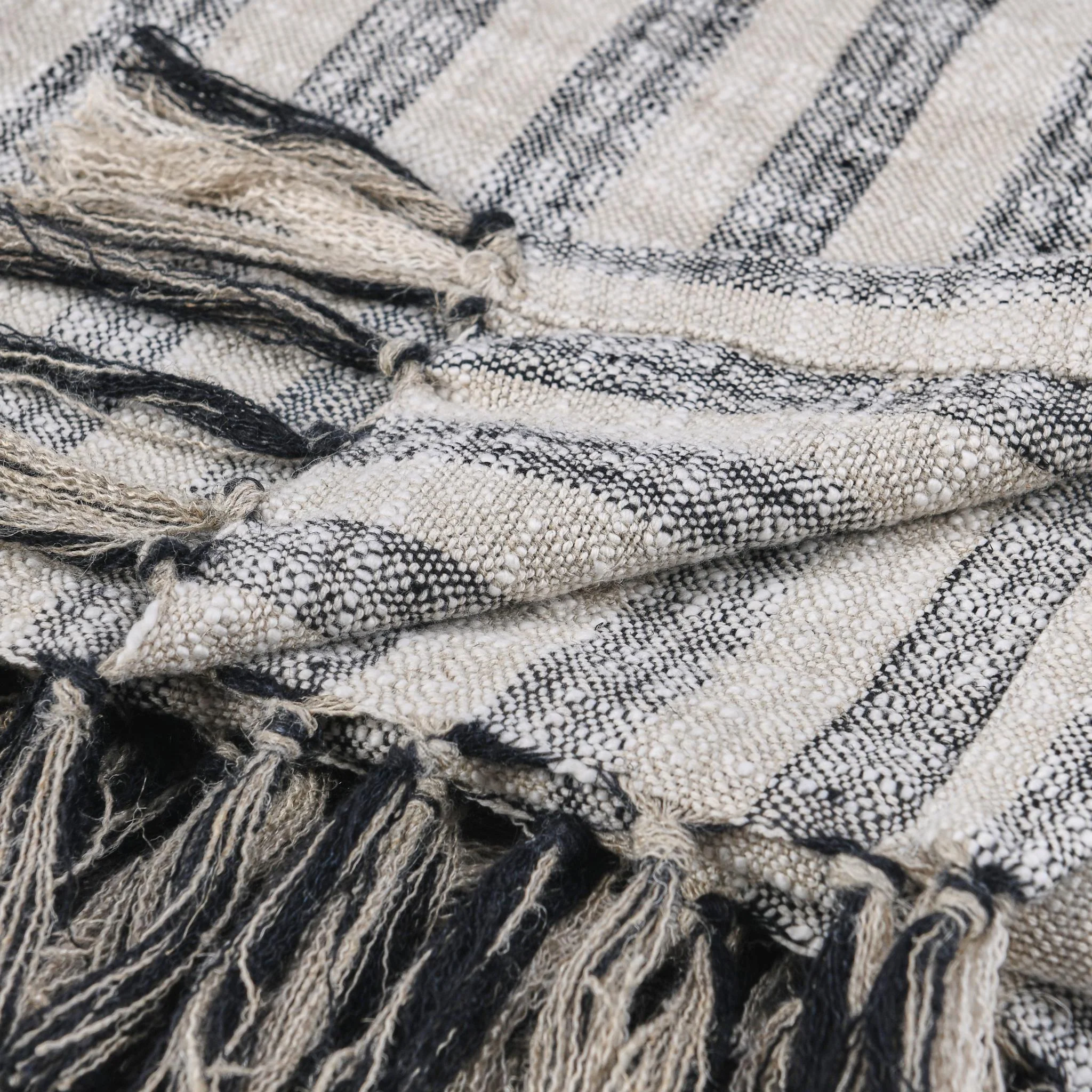 TC Linna Throw 50x70 - Natural/Black - Image 3
